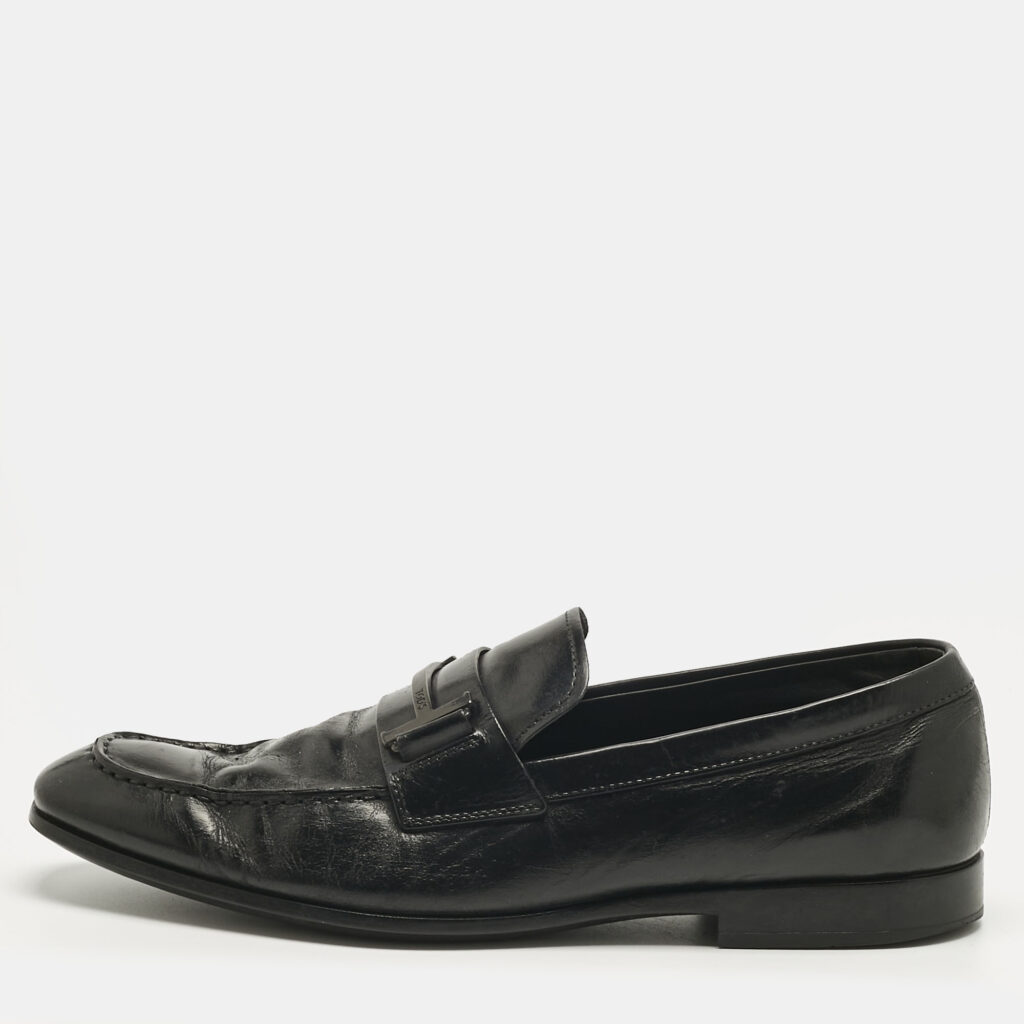 Tod's Black Leather Slip On Penny Loafers Size 44.5 Tod's Black Leather Slip On Penny Loafers Size 44.5