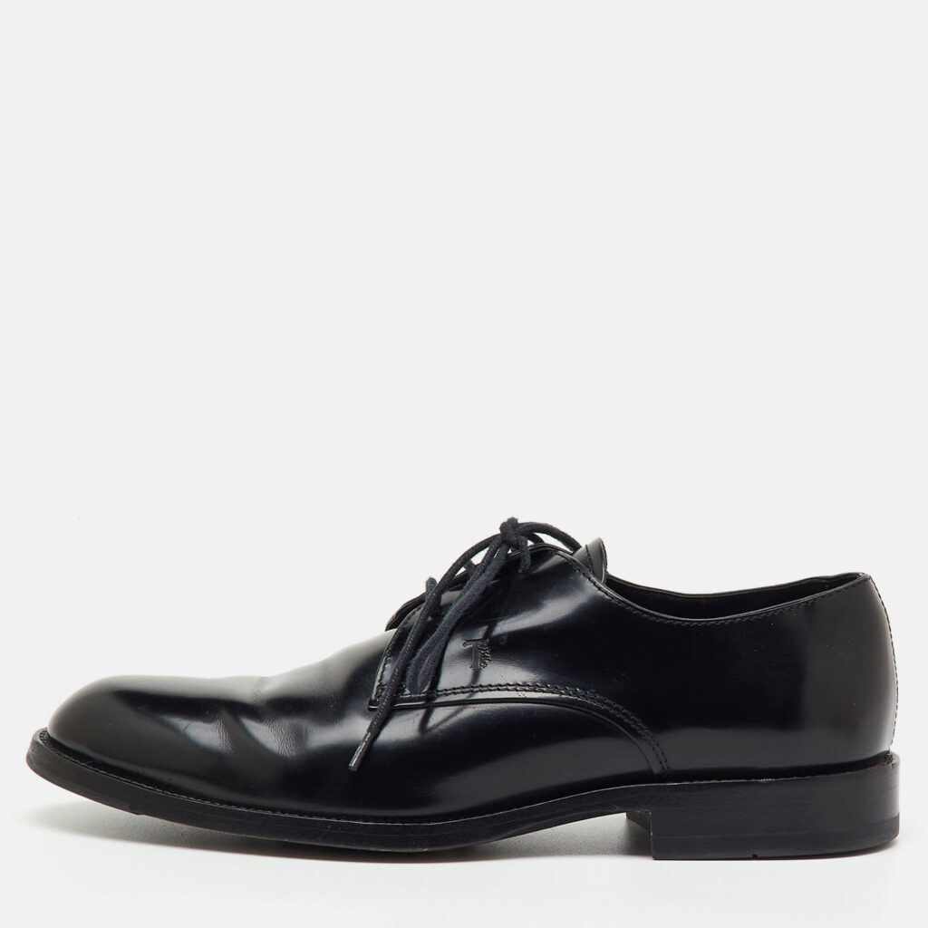 Tod's Black Leather Lace Up Derby Size 39.5 Tod's Black Leather Lace Up Derby Size 39.5