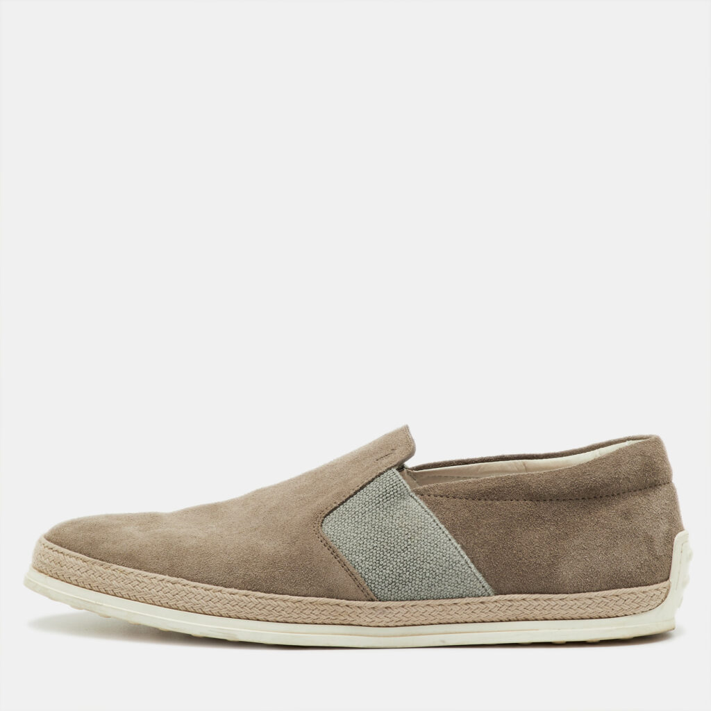 Tod's Light Brown Suede Slip On Sneakers Size 44 Tod's Light Brown Suede Slip On Sneakers Size 44