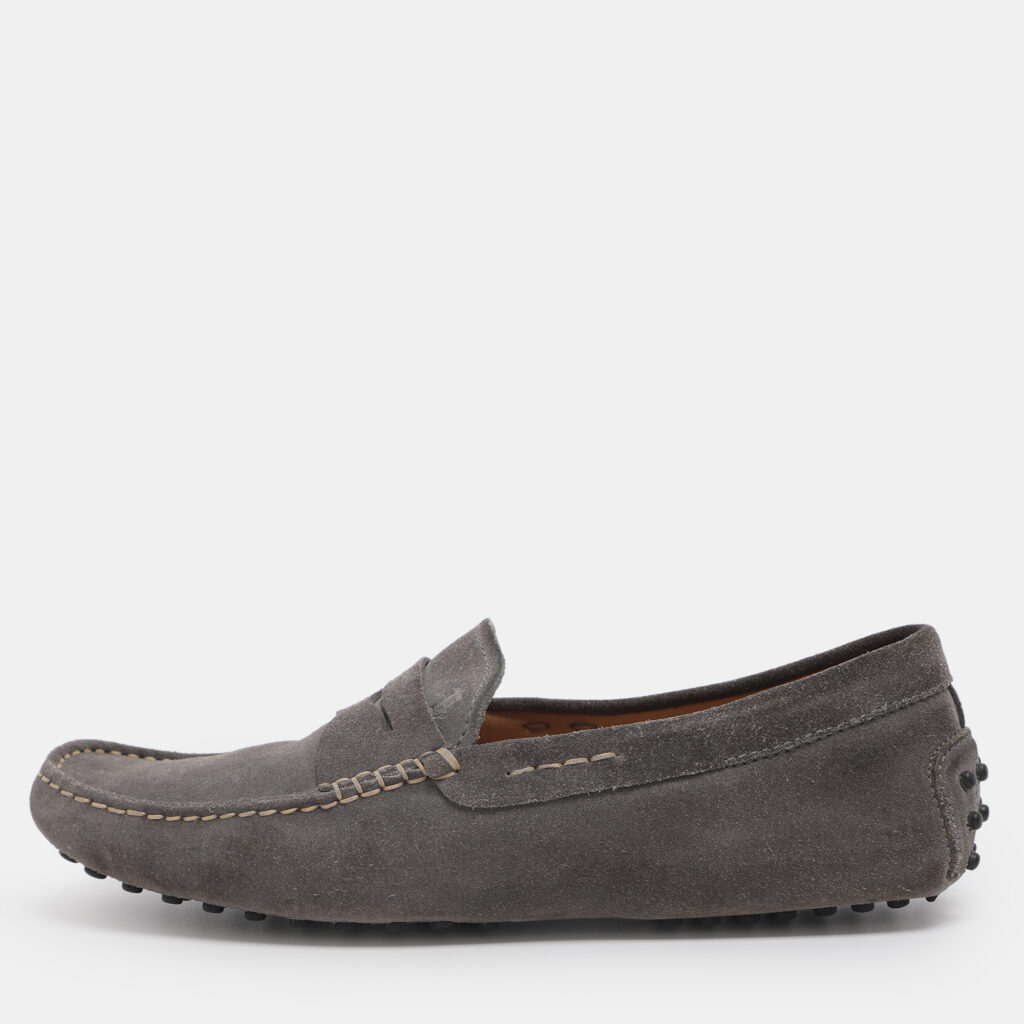 Tod's for Ferrari Grey Suede Loafers Size 41 Tod's for Ferrari Grey Suede Loafers Size 41