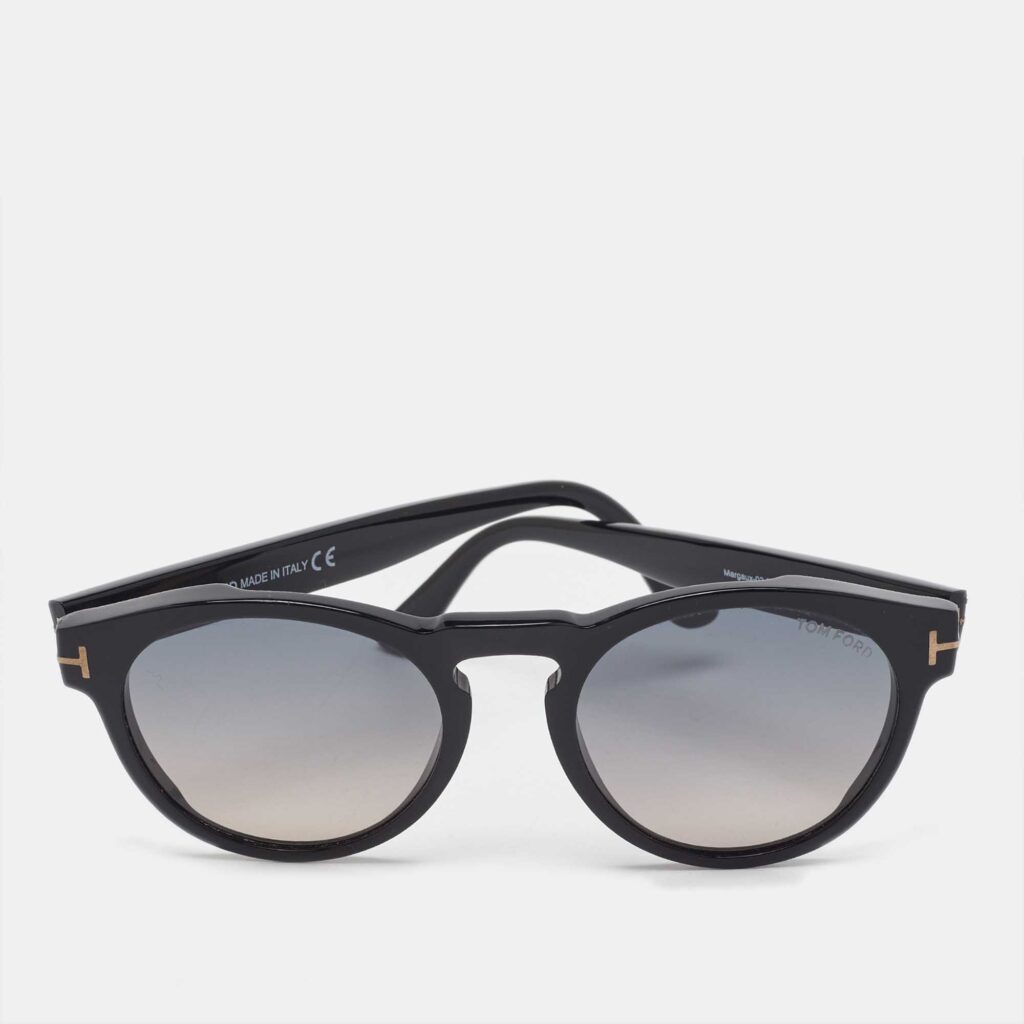 Tom Ford Black Gradient TF615 Margaux 02 Round Sunglasses Tom Ford Black Gradient TF615 Margaux 02 Round Sunglasses