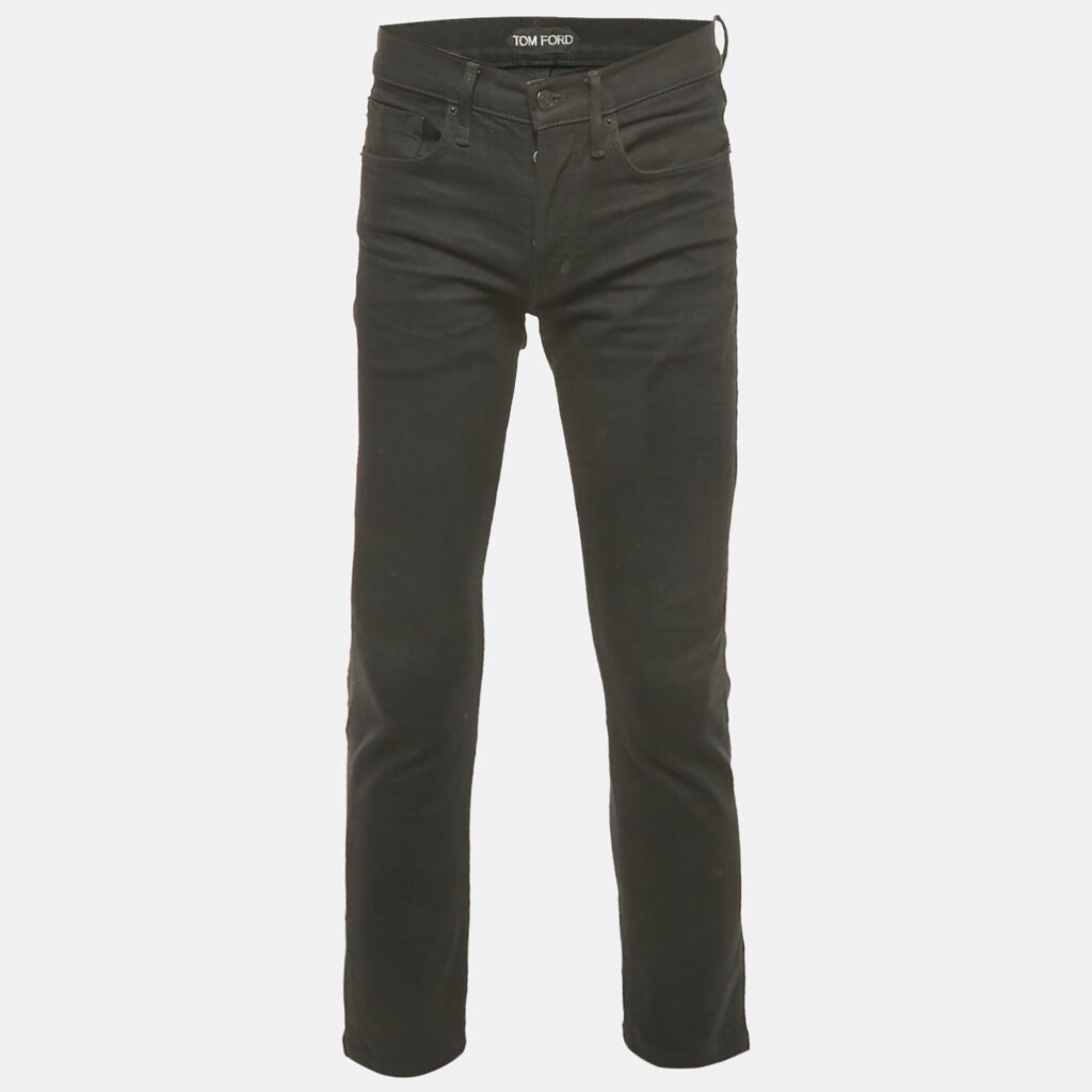 Tom Ford Black Denim Slim Fit Jeans S Waist 31"