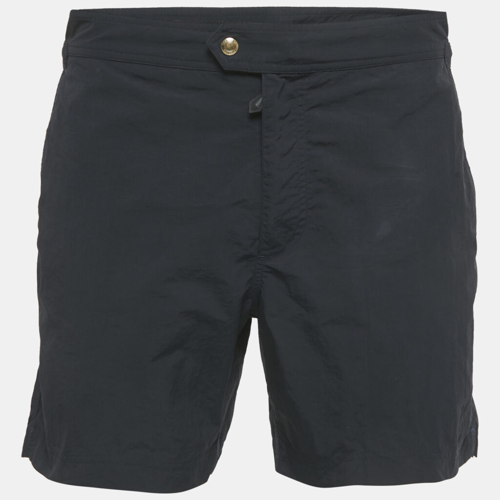 Tom Ford Navy Blue Nylon Shorts L Tom Ford Navy Blue Nylon Shorts L