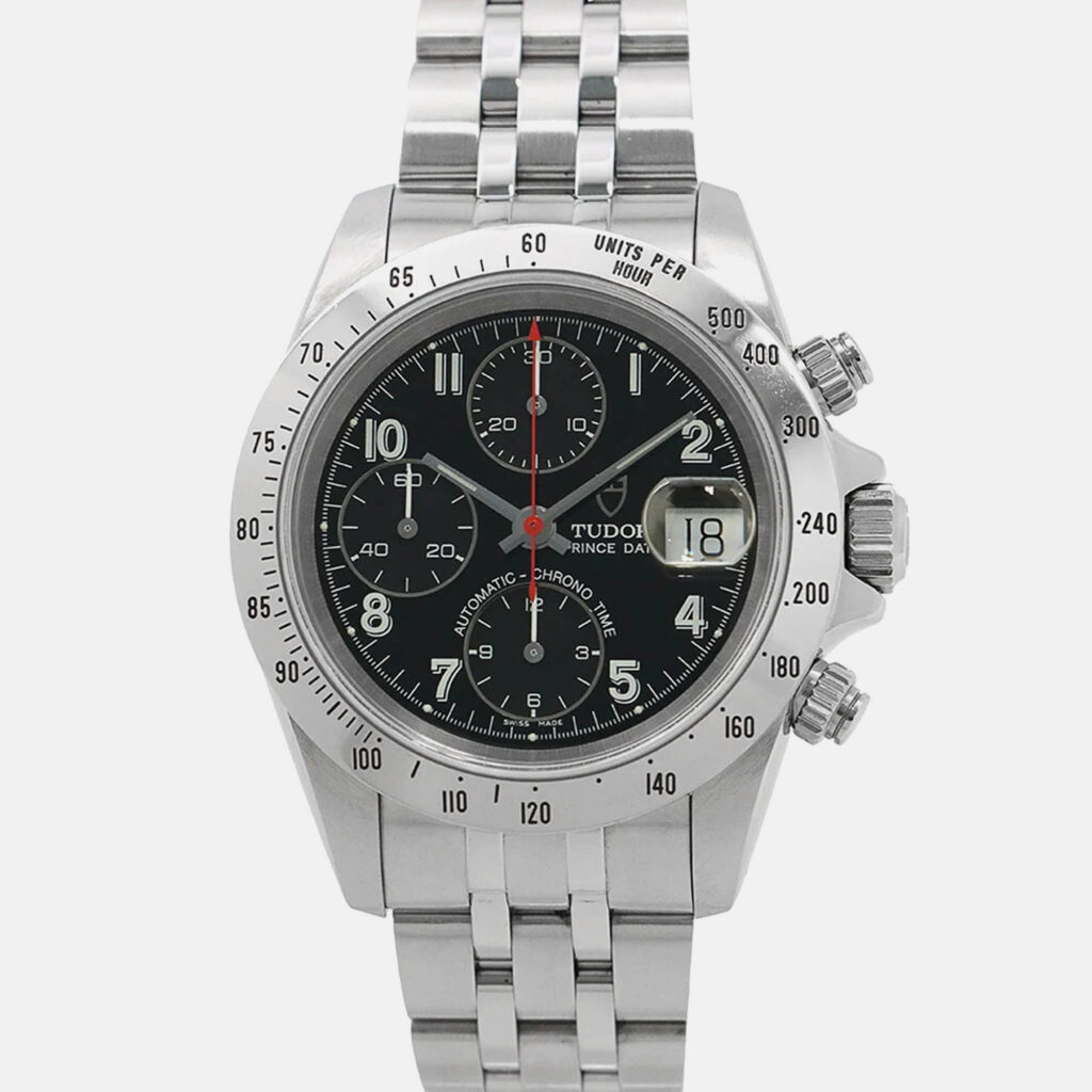 Tudor Prince Date 79280 Automatic Black Stainless Steel Men's Wristwatch 40 mm Tudor Prince Date 79280 Automatic Black Stainless Steel Men's Wristwatch 40 mm