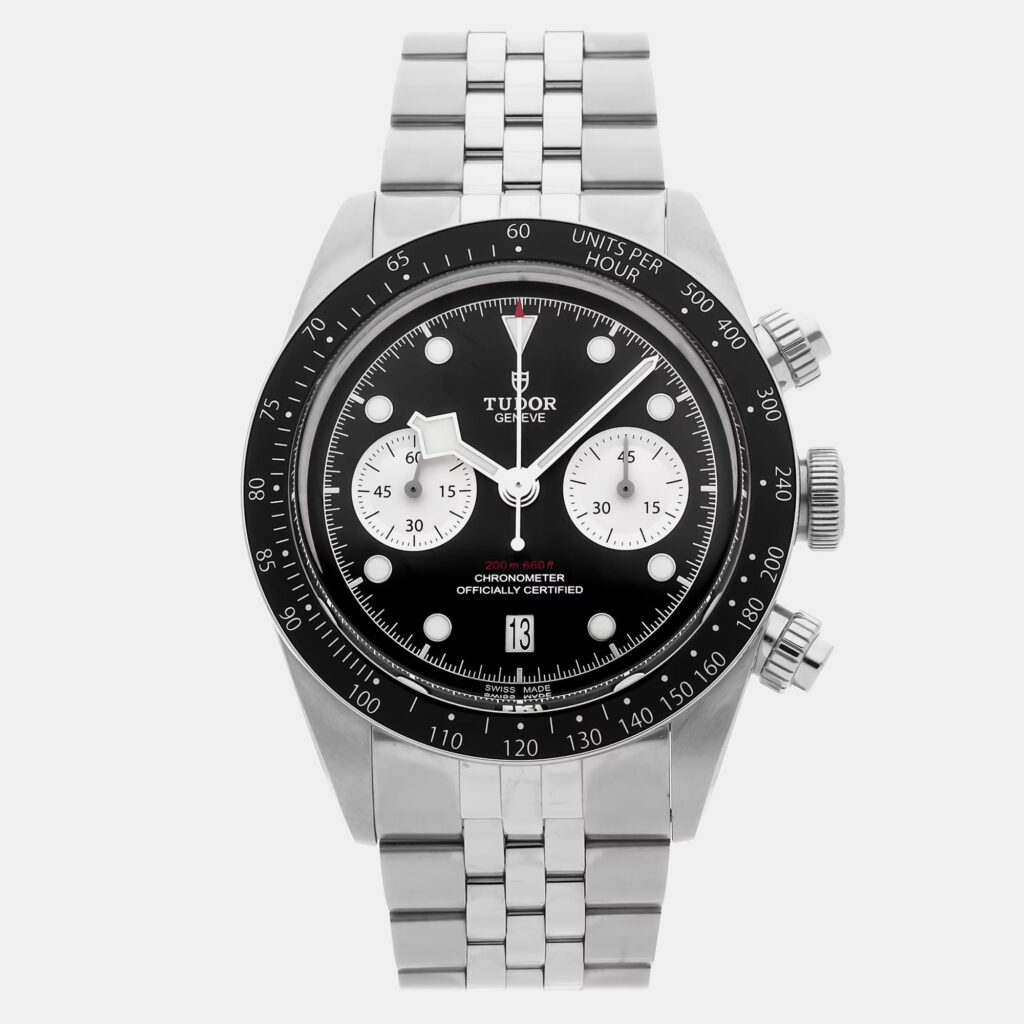 Pre-Owned Tudor Black Bay Chrono 79360N Automatic Black Stainless Steel Men's Wristwatch 41 mm Pre-Owned Tudor Black Bay Chrono 79360N Automatic Black Stainless Steel Men's Wristwatch 41 mm
