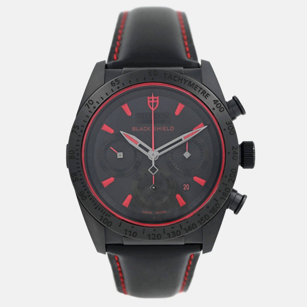 Tudor Fastrider Black Shield 42000CR Automatic Black Ceramic Pvd Steel Men's Wristwatch 42 mm