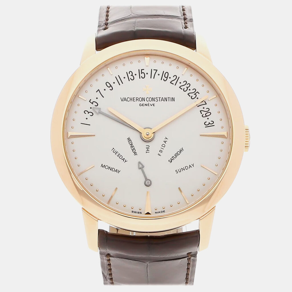 Pre-Owned Vacheron Constantin Patrimony Retrograde Day-Date 86020/000R-9239 Pre-Owned Vacheron Constantin Patrimony Retrograde Day-Date 86020/000R-9239