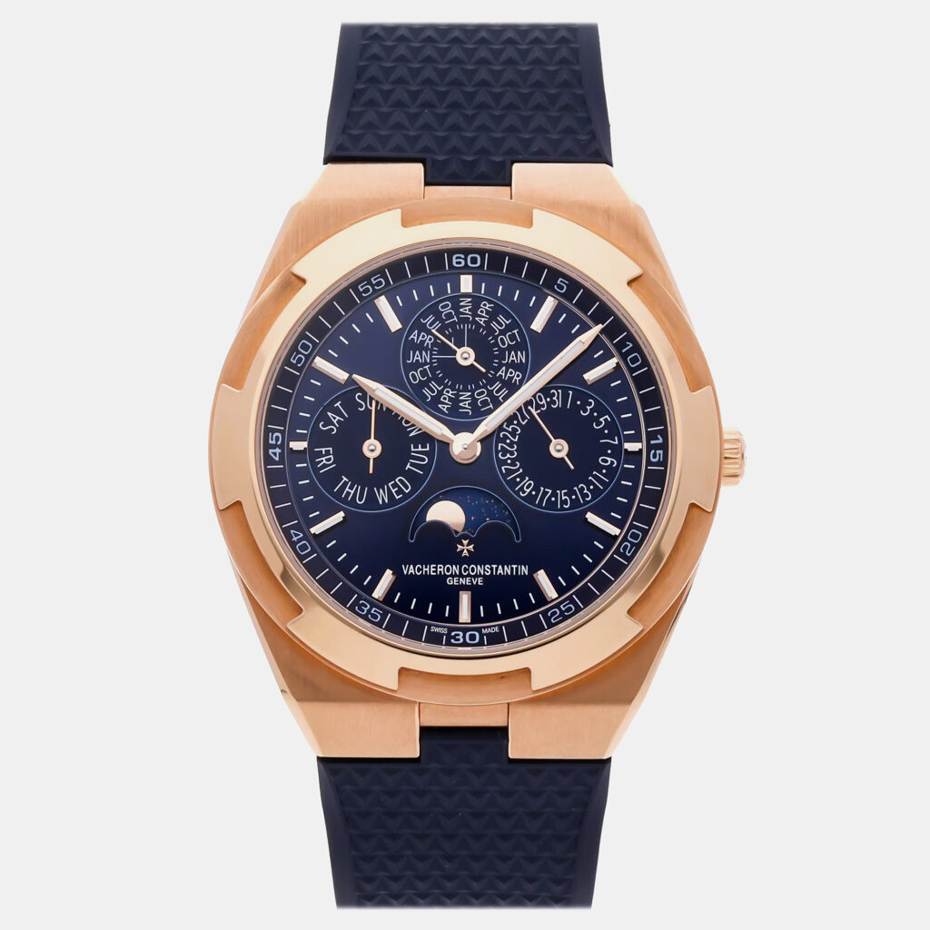 Vacheron Constantin Overseas Perpetual Calendar Ultra-Thin 4300V/000R-B509 Automatic Rose Gold Blue Dial Men's Wristwatch 41.5mm Vacheron Constantin Overseas Perpetual Calendar Ultra-Thin 4300V/000R-B509 Automatic Rose Gold Blue Dial Men's Wristwatch 41.5mm