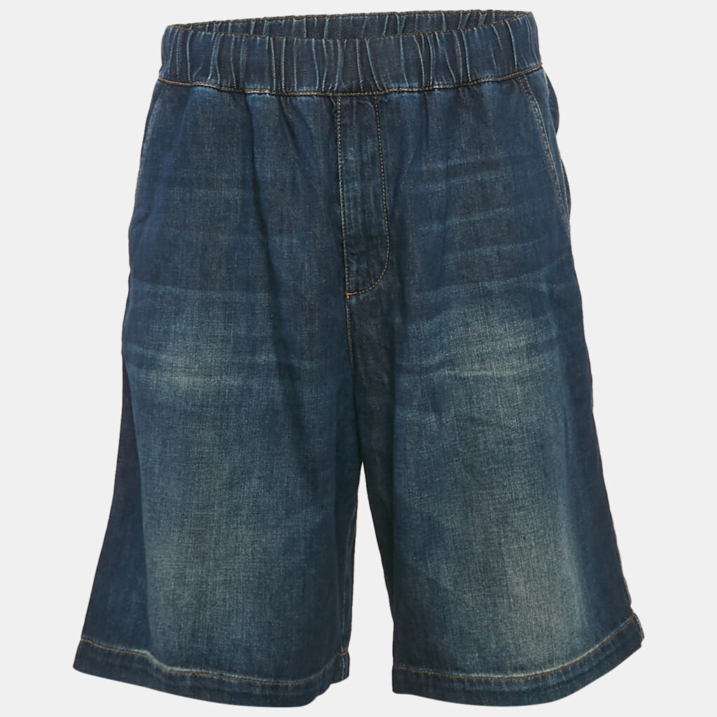Valentino Blue Washed Denim Shorts M Valentino Blue Washed Denim Shorts M