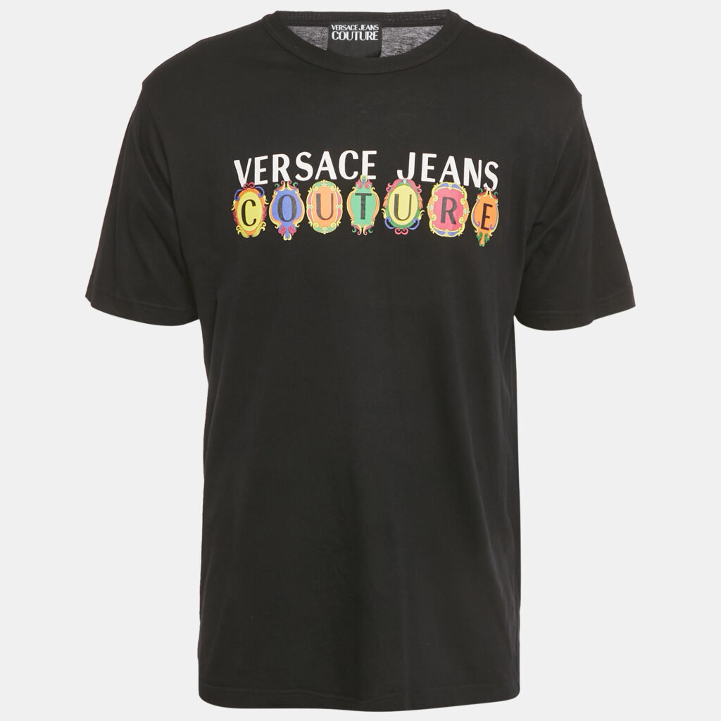 luxury-men-versace-jeans-couture-used-clothes-p1229679-007-1.jpg Versace Jeans Couture Black Logo Print Jersey T-Shirt XL