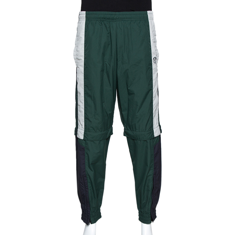 Vetements Green & Black Convertible Zip Off Track Pants XS Vetements Green & Black Convertible Zip Off Track Pants XS