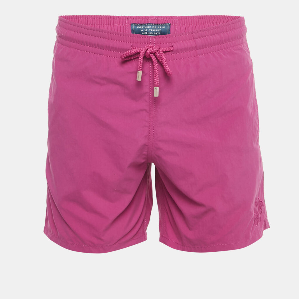 Vilebrequin Magenta Pink Synthetic Swim Shorts S Vilebrequin Magenta Pink Synthetic Swim Shorts S