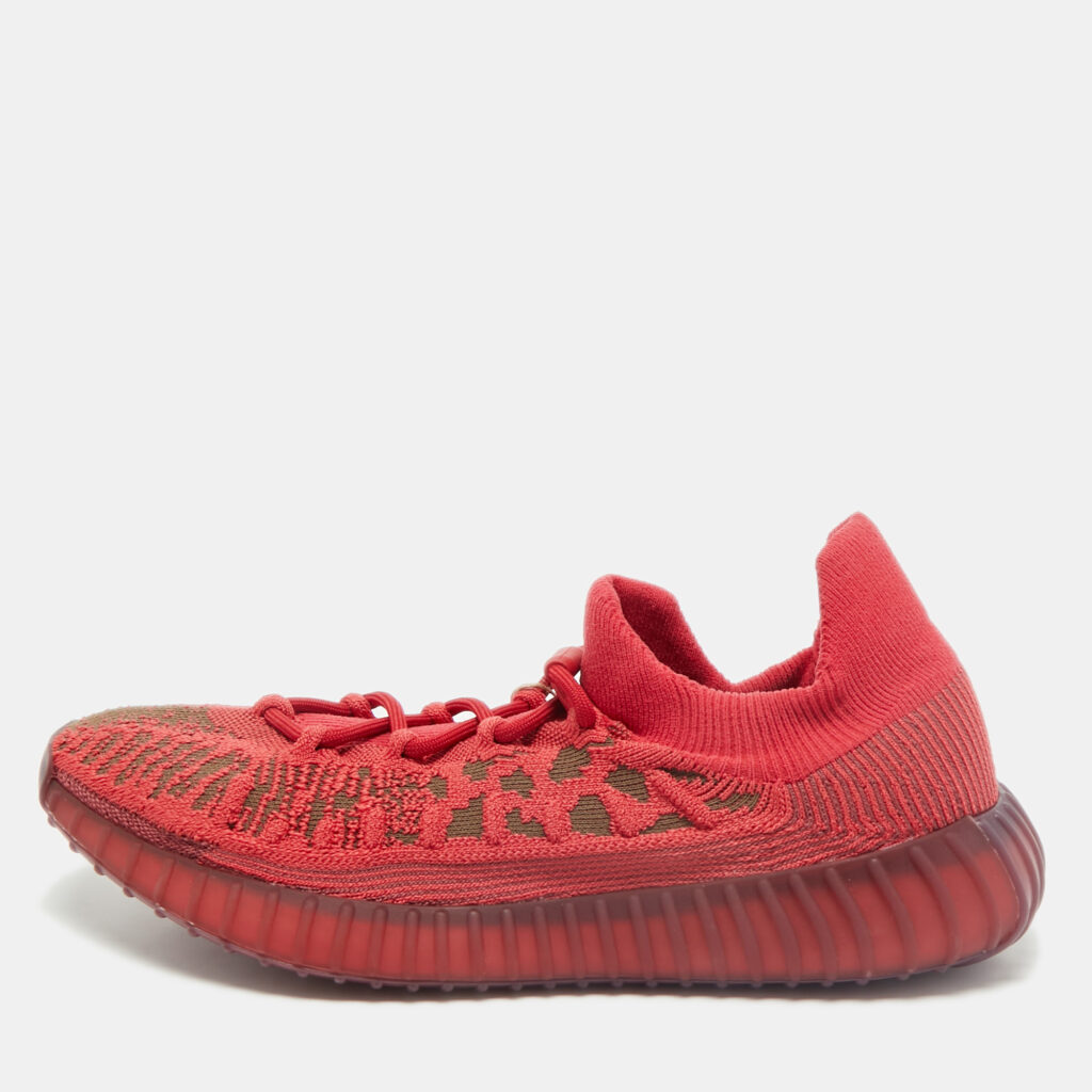 Yeezy x Adidas Red Knit Fabric Boost 350 V2 CMPCT Slate Red Sneakers Size 48 Yeezy x Adidas Red Knit Fabric Boost 350 V2 CMPCT Slate Red Sneakers Size 48