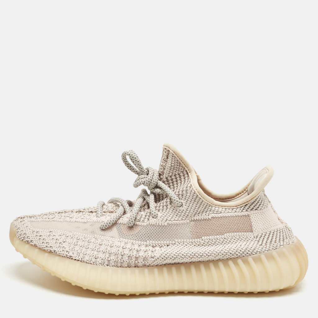 luxury-men-yeezy-x-adidas-new-shoes-p1218424-001.jpg Yeezy x Adidas Pink Knit Fabric Boost 350 V2 Synth (Reflective) Sneakers Size 42 2/3