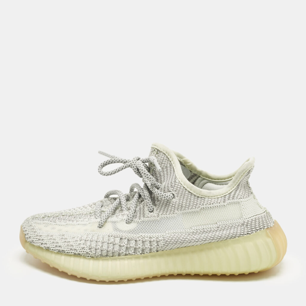 Yeezy x Adidas White Knit Fabric Boost 350 V2 Yeshaya (Non-Reflective) Sneakers Size 36 2/3