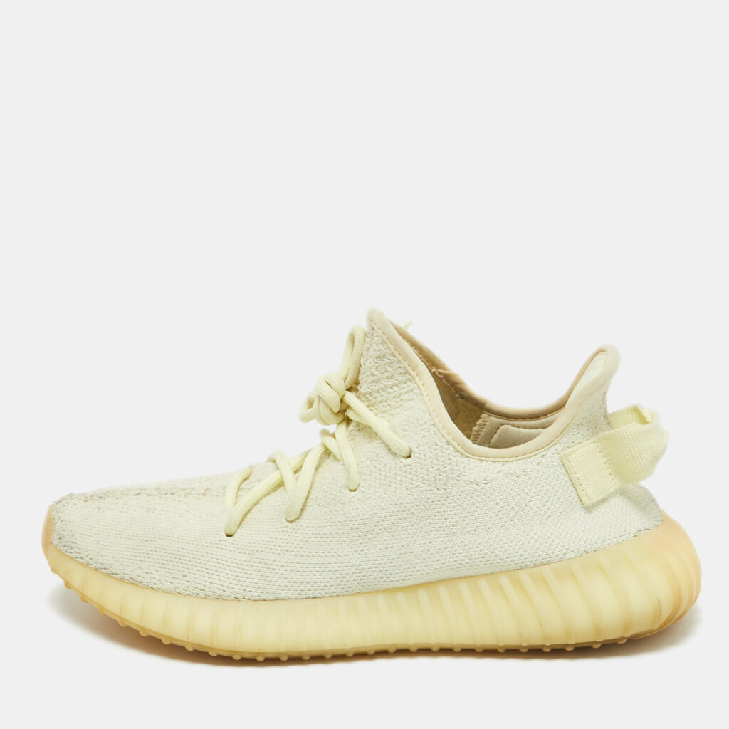 Yeezy x Adidas Green Knit Fabric Boost 350 V2 Butter Sneakers Size 40 2/3 Yeezy x Adidas Green Knit Fabric Boost 350 V2 Butter Sneakers Size 40 2/3