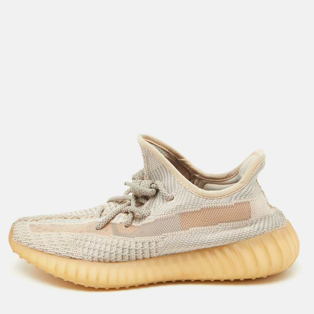 Yeezy x Adidas Grey/Pink Knit Fabric Boost 350 V2 Synth Sneakers Size 40 2/3 Yeezy x Adidas Grey/Pink Knit Fabric Boost 350 V2 Synth Sneakers Size 40 2/3