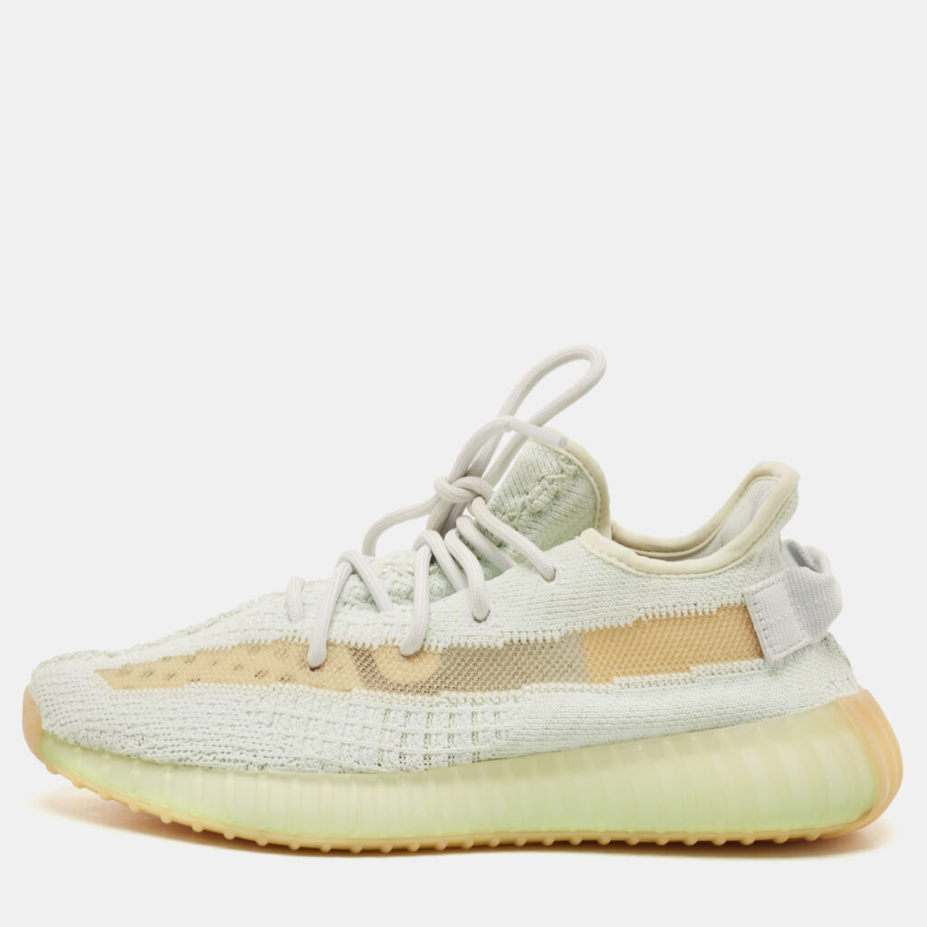 Yeezy x Adidas Light Green Knit Fabric Boost 350 V2 Hyperspace Sneakers Size 38 2/3 Yeezy x Adidas Light Green Knit Fabric Boost 350 V2 Hyperspace Sneakers Size 38 2/3