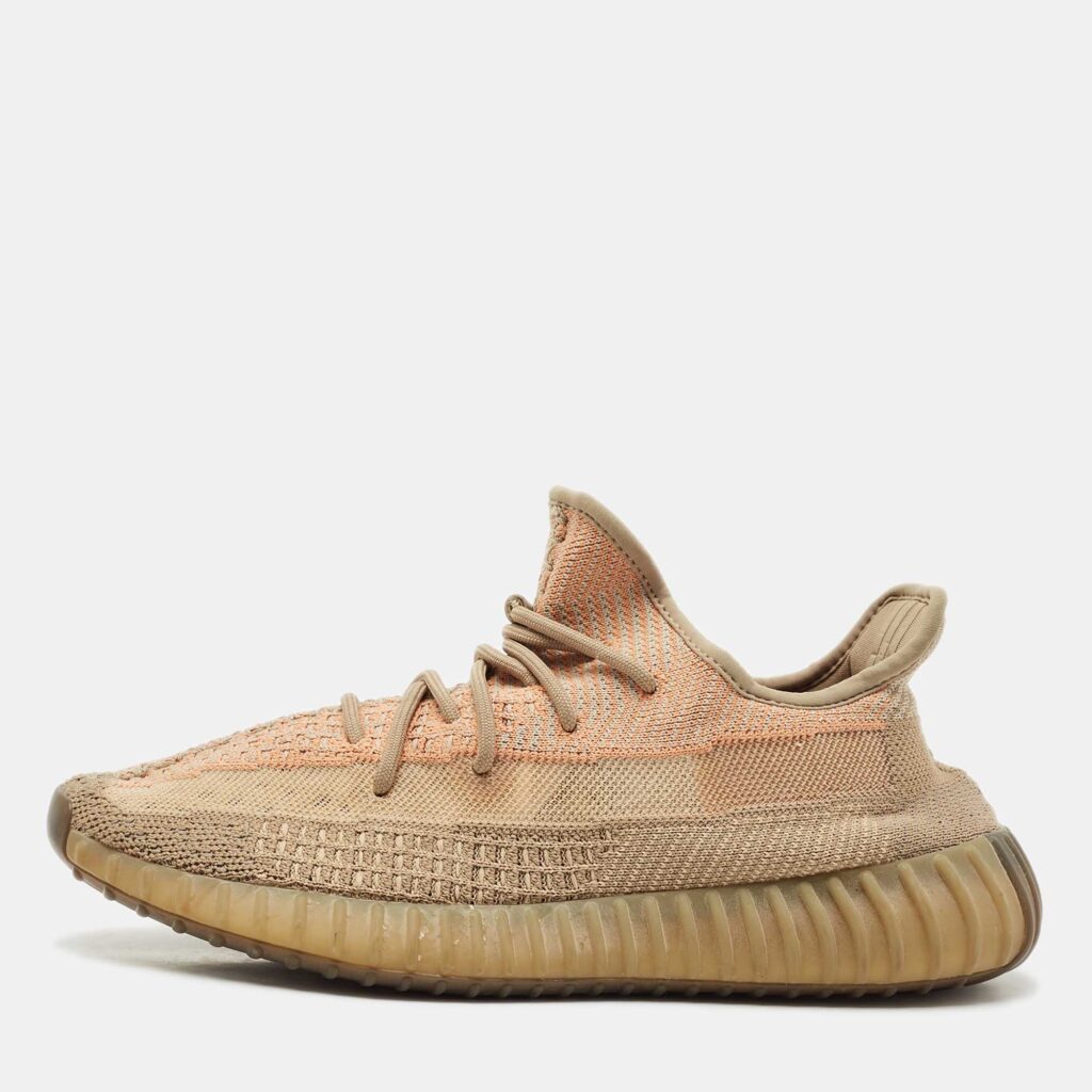 Yeezy x Adidas Brown Knit Fabric Boost 350 V2 Sand Taupe Sneakers Size 44 2/3 Yeezy x Adidas Brown Knit Fabric Boost 350 V2 Sand Taupe Sneakers Size 44 2/3