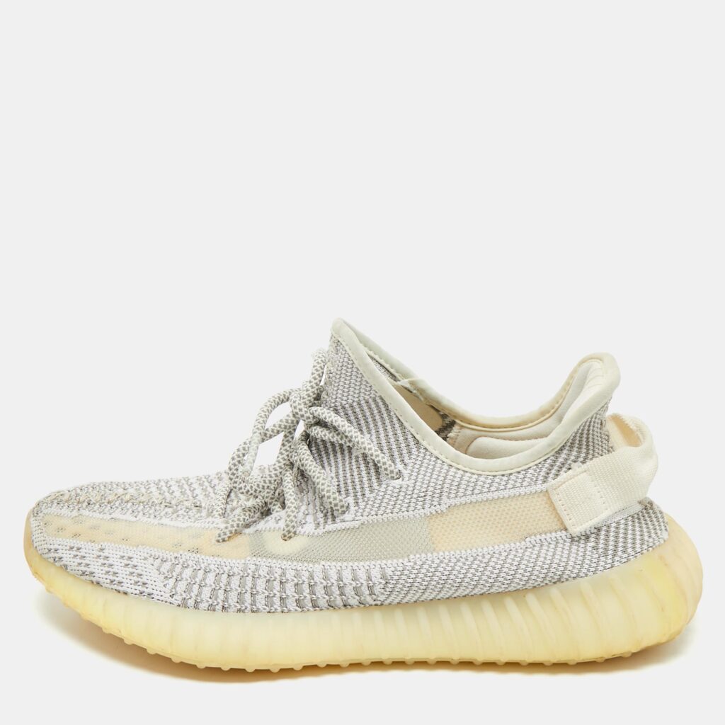 Yeezy x Adidas White/Grey Knit Fabric Boost 350 V2 Static (Non Reflective) Sneakers Size 43 1/3 Yeezy x Adidas White/Grey Knit Fabric Boost 350 V2 Static (Non Reflective) Sneakers Size 43 1/3