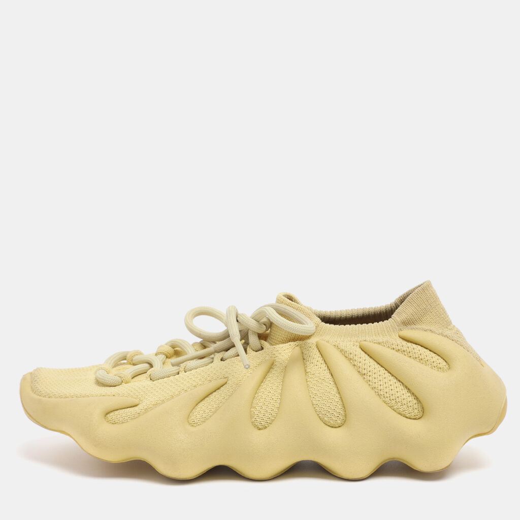 Yeezy x Adidas Yellow Knit Fabric 450 Resin Sneakers Size 40 2/3