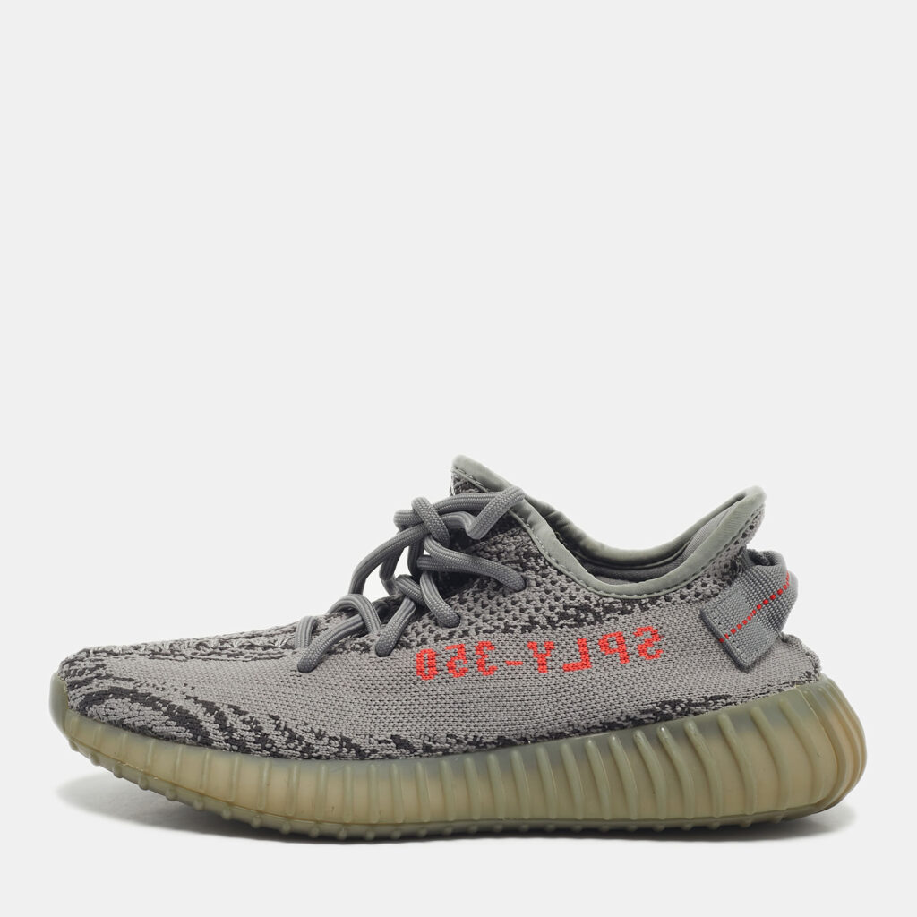 Yeezy x Adidas Grey Knit Fabric Boost 350 V2 Beluga 2.0 Sneakers Size 38 Yeezy x Adidas Grey Knit Fabric Boost 350 V2 Beluga 2.0 Sneakers Size 38
