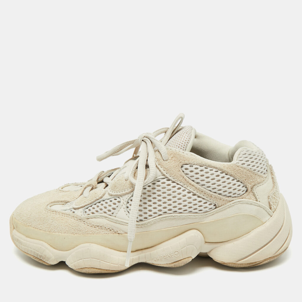 Yeezy x Adidas Cream Suede and Mesh 500 Blush Sneakers Size 36 2/3 Yeezy x Adidas Cream Suede and Mesh 500 Blush Sneakers Size 36 2/3