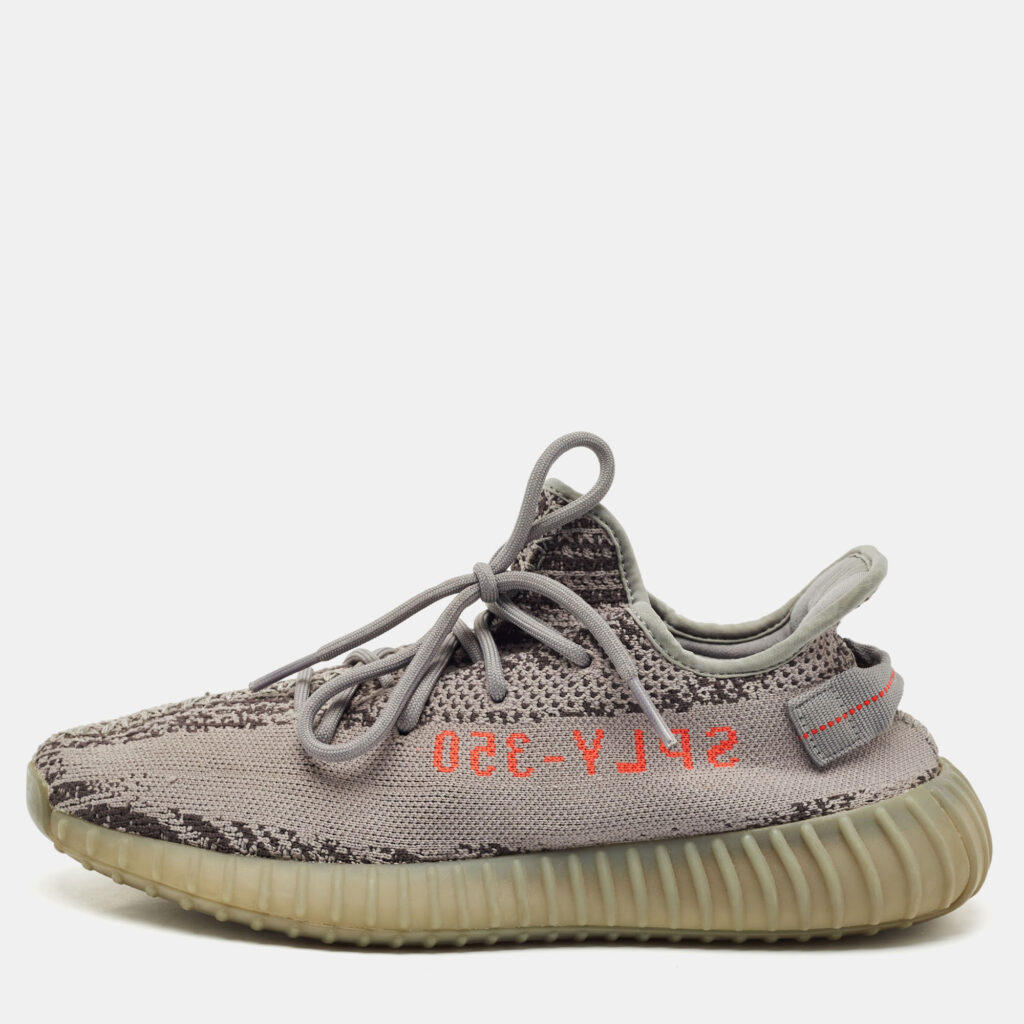 Yeezy x Adidas Grey Knit Fabric Boost 350 V2 Beluga 2.0 Sneakers Size 44 Yeezy x Adidas Grey Knit Fabric Boost 350 V2 Beluga 2.0 Sneakers Size 44