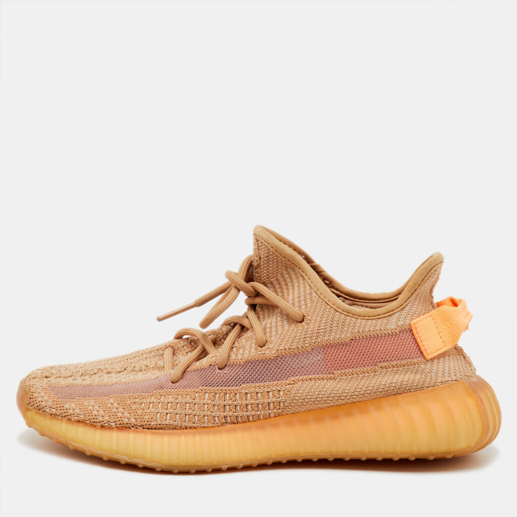 Yeezy x Adidas Light Orange Knit Fabric Boost 350 V2 Clay Sneakers Size 40 2/3 Yeezy x Adidas Light Orange Knit Fabric Boost 350 V2 Clay Sneakers Size 40 2/3