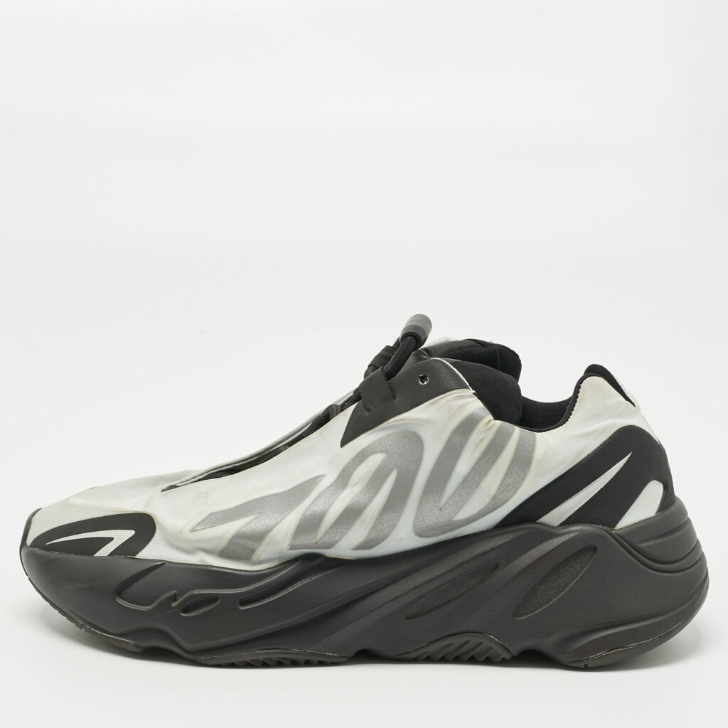 Yeezy x Adidas Off White/Black Nylon Boost 700 MNVN Low Top Sneakers Size 38