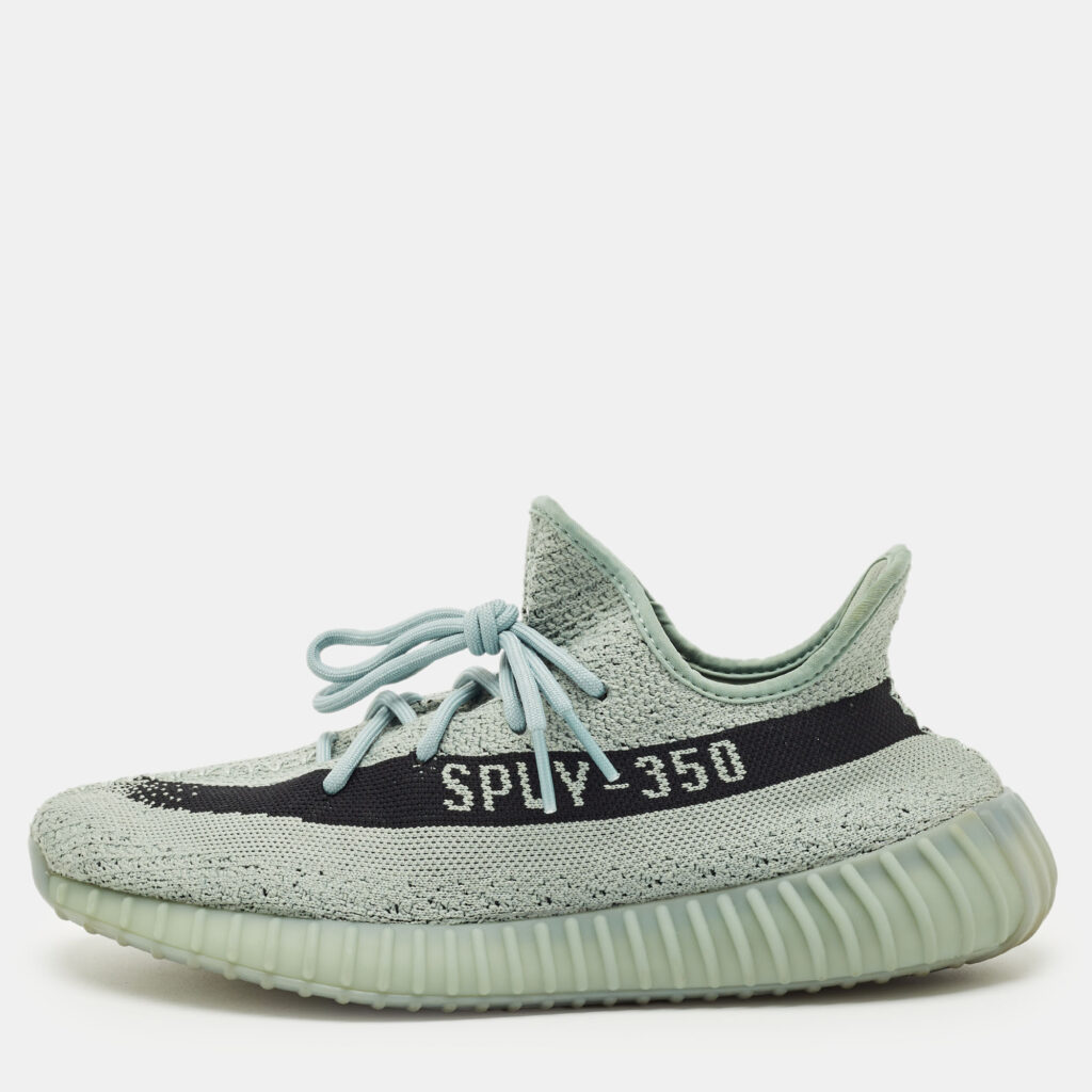 Yeezy x Adidas Grey Knit Fabric Boost 350 V2 Salt Sneakers Size 45 1/3 Yeezy x Adidas Grey Knit Fabric Boost 350 V2 Salt Sneakers Size 45 1/3