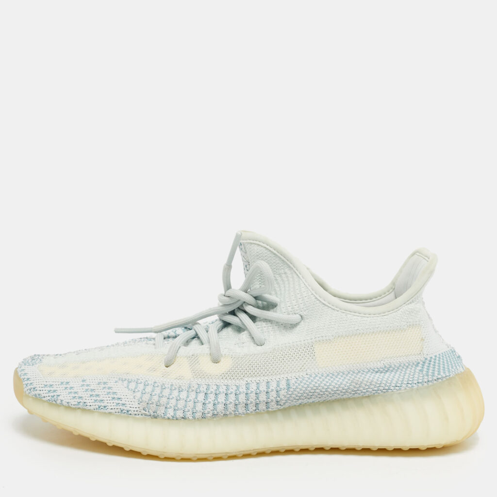 Yeezy x Adidas Blue/White Knit Fabric Boost 350 V2 Cloud White (Non-Reflective) Sneakers 43 1/3 Yeezy x Adidas Blue/White Knit Fabric Boost 350 V2 Cloud White (Non-Reflective) Sneakers 43 1/3