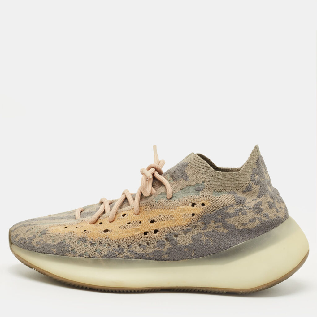 Yeezy x Adidas Grey Knit Fabric Boost 380 Mist Reflective Sneakers Size 44 2/3 Yeezy x Adidas Grey Knit Fabric Boost 380 Mist Reflective Sneakers Size 44 2/3