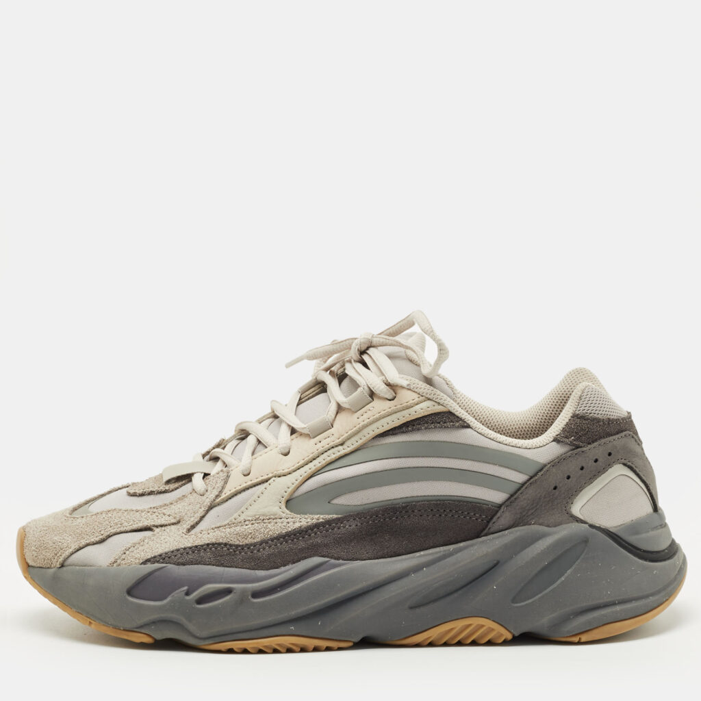 Yeezy x Adidas Grey/Brown Suede and Mesh Boost 700 Inertia Sneakers Size 45 1/3 Yeezy x Adidas Grey/Brown Suede and Mesh Boost 700 Inertia Sneakers Size 45 1/3