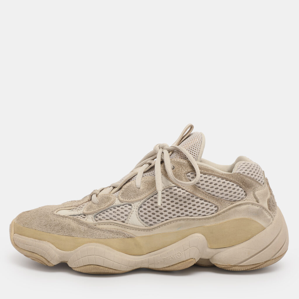 Yeezy x Adidas Grey Mesh and Suede Yeezy 500 Blush Sneakers Size 41 1/3 Yeezy x Adidas Grey Mesh and Suede Yeezy 500 Blush Sneakers Size 41 1/3