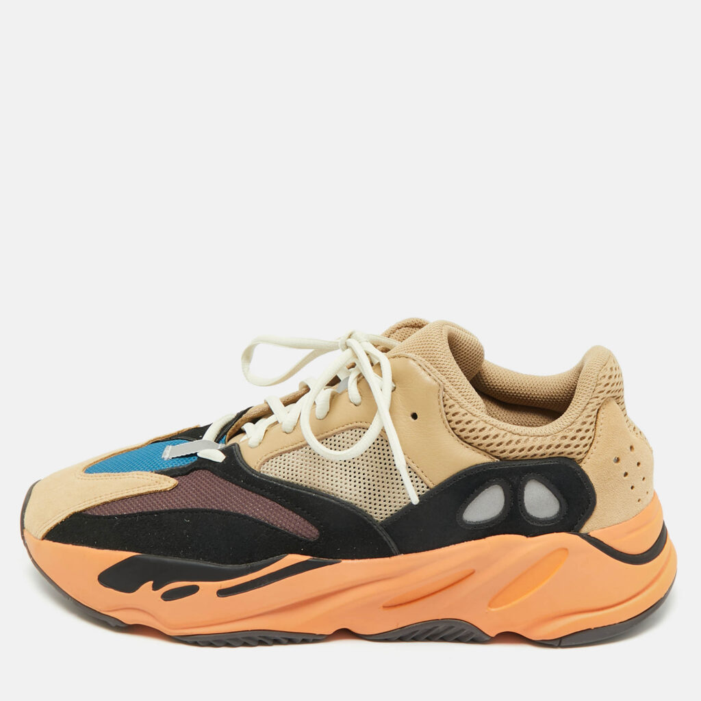 Yeezy x Adidas Multicolor Mesh And Suede Boost 700 Enflame Amber Sneakers Size 47 1/3 Yeezy x Adidas Multicolor Mesh And Suede Boost 700 Enflame Amber Sneakers Size 47 1/3