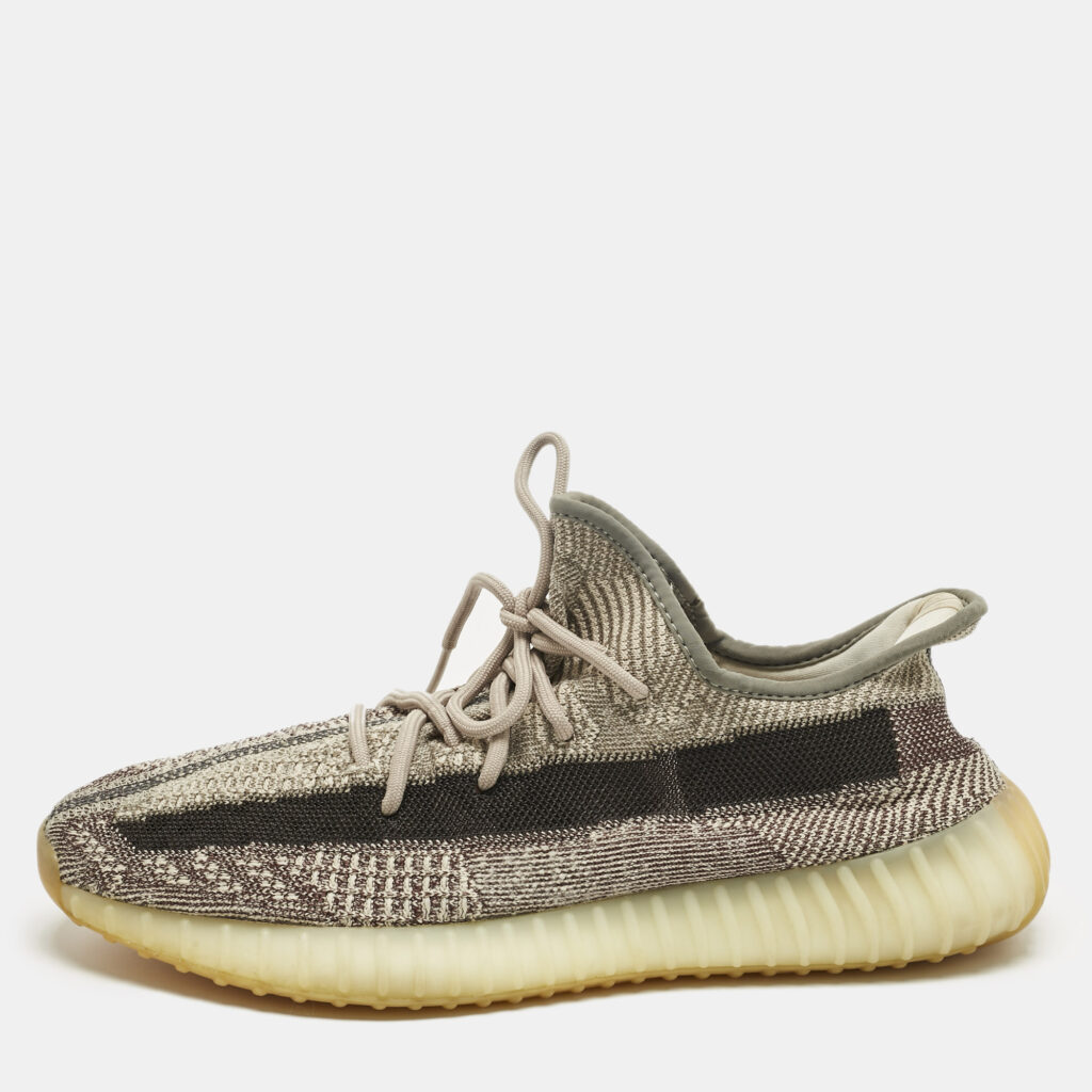 Yeezy x Adidas Beige/Brown Knit Fabric Boost 350 V2 Zyon Sneakers Size 46 Yeezy x Adidas Beige/Brown Knit Fabric Boost 350 V2 Zyon Sneakers Size 46