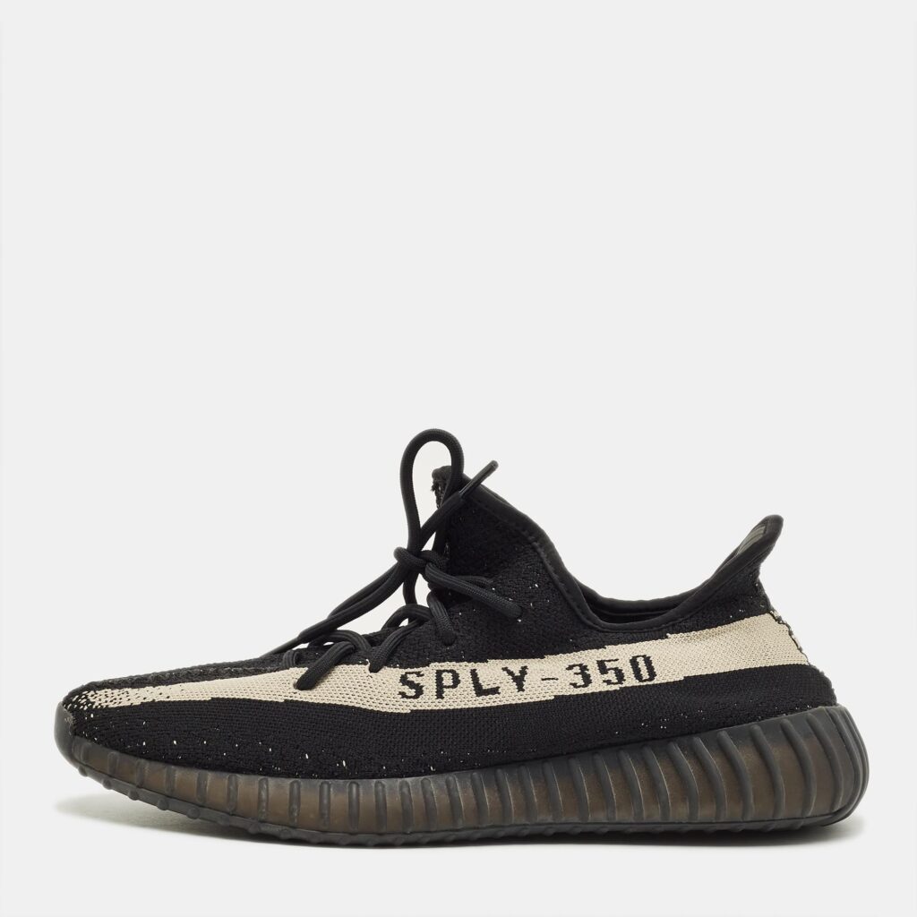 Yeezy x Adidas Black Knit Fabric Boost 350 V2 Low Top Sneakers Size 46.5 Yeezy x Adidas Black Knit Fabric Boost 350 V2 Low Top Sneakers Size 46.5