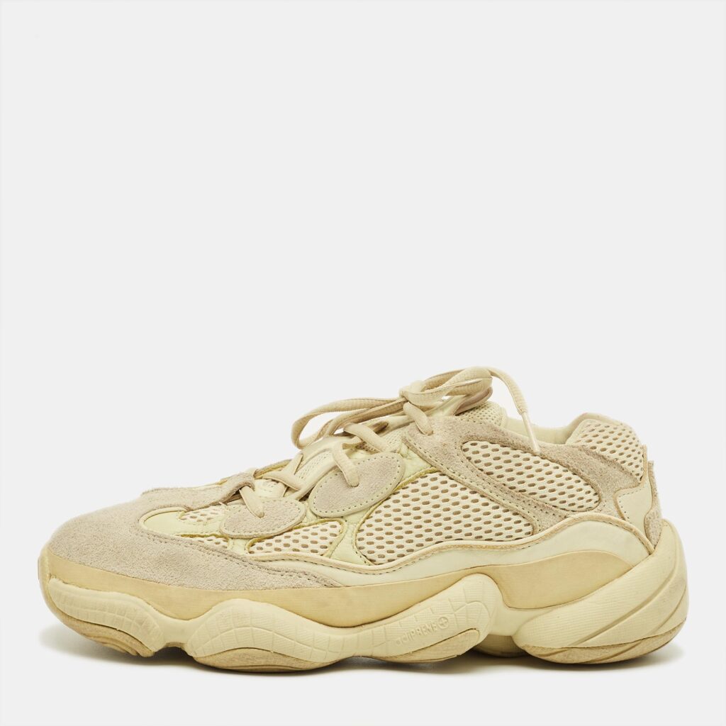 Yeezy x Adidas Yellow Mesh and Suede 500 Super Moon Yellow Sneakers Size 42 Yeezy x Adidas Yellow Mesh and Suede 500 Super Moon Yellow Sneakers Size 42