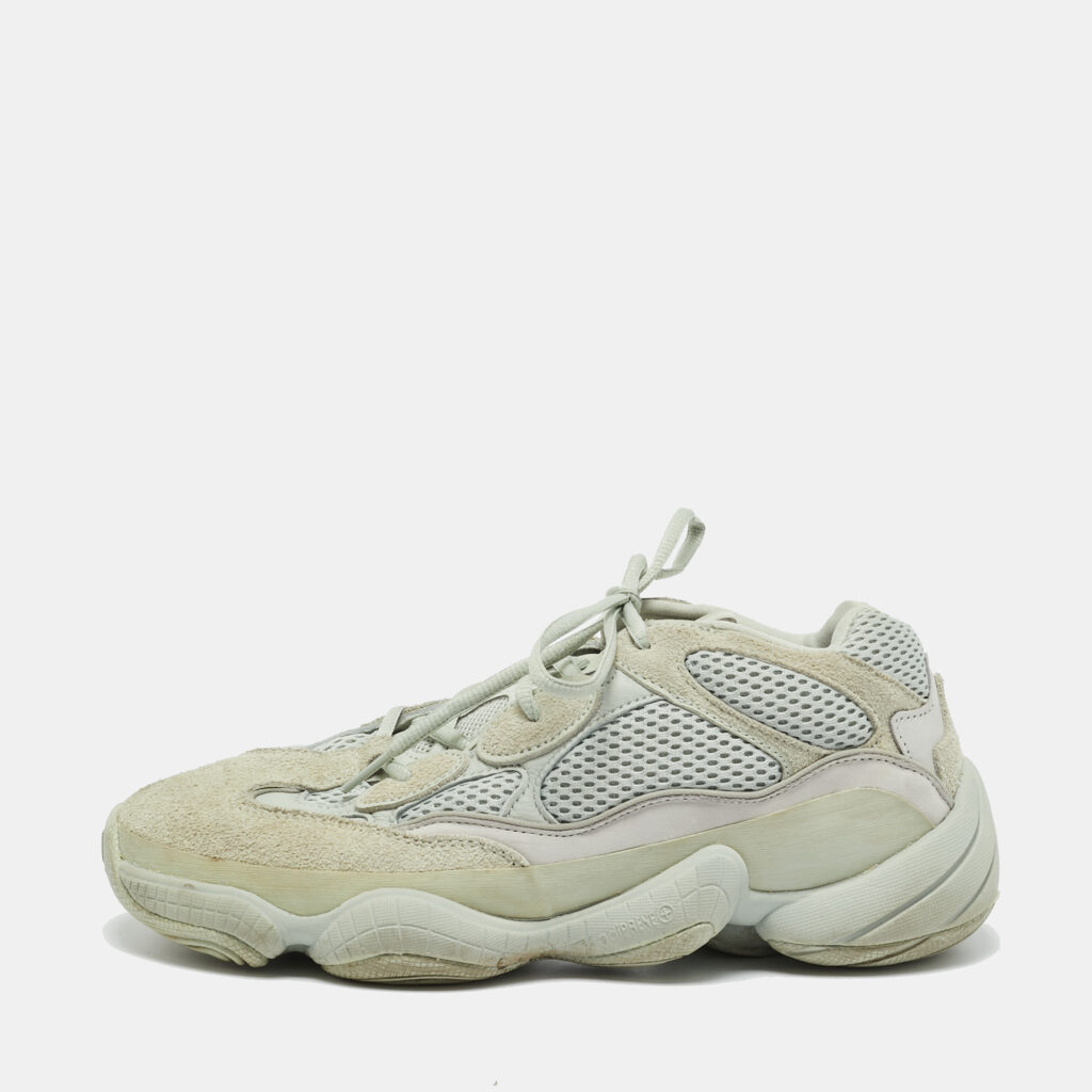 luxury-men-yeezy-x-adidas-used-shoes-p1237397-001-1.jpg Yeezy x Adidas Grey Leather and Mesh 500 Salt Sneakers Size 42