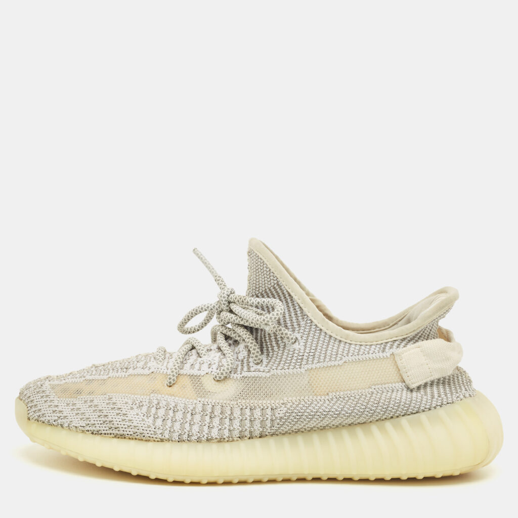 Yeezy x Adidas White/Grey Knit Fabric Boost 350 V2 Static (Non Reflective) Sneakers Size 42 Yeezy x Adidas White/Grey Knit Fabric Boost 350 V2 Static (Non Reflective) Sneakers Size 42