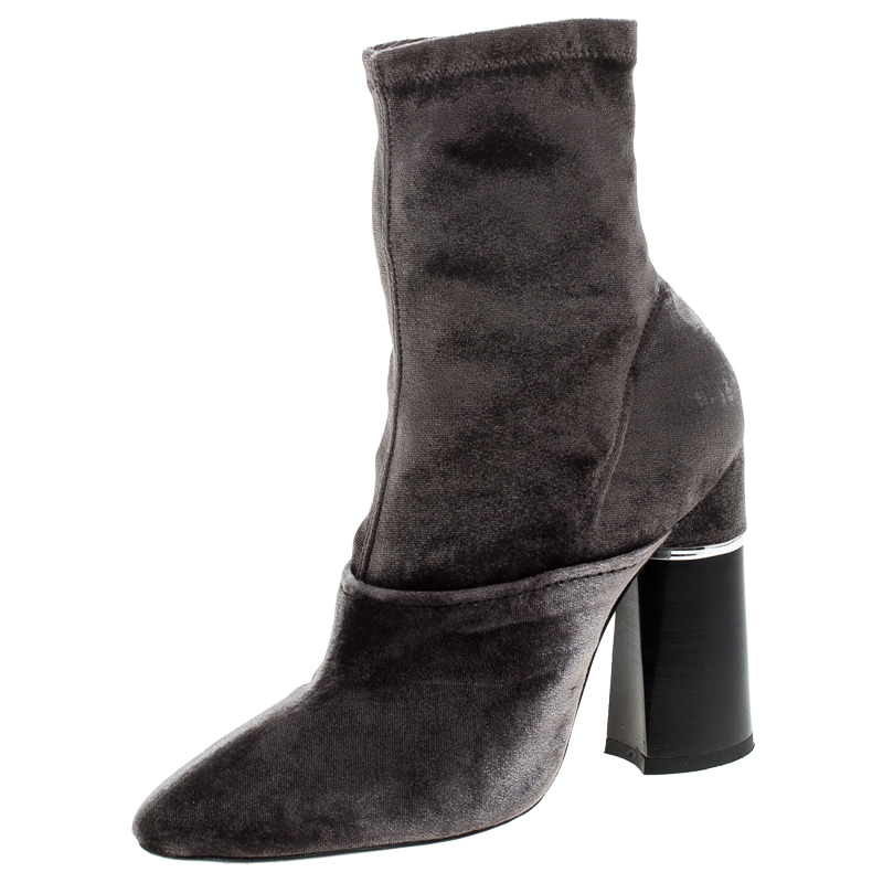 3.1 Phillip Lim Green Velvet Kyoto Ankle Boots Size 36.5 3.1 Phillip Lim Green Velvet Kyoto Ankle Boots Size 36.5