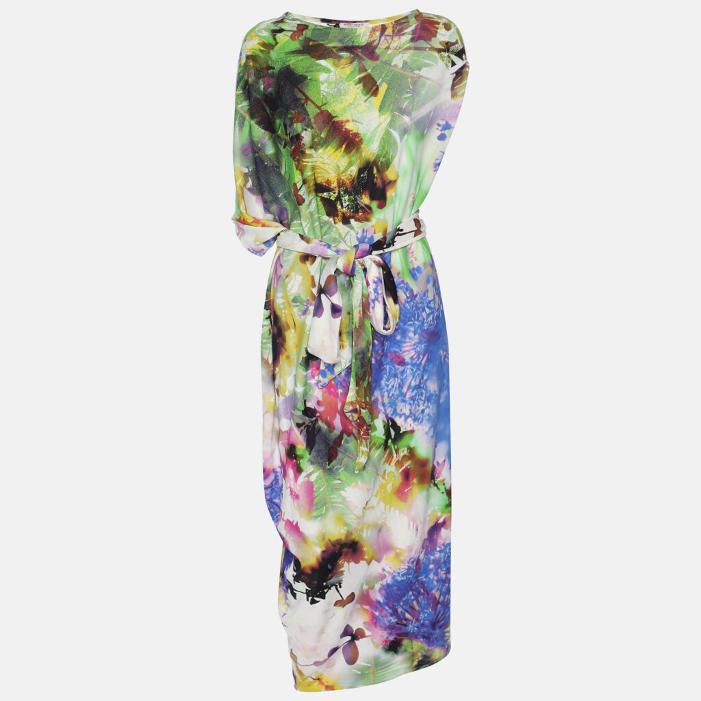 Marina Rinaldi Mulitcolor Printed Jersey Midi Dress XL
