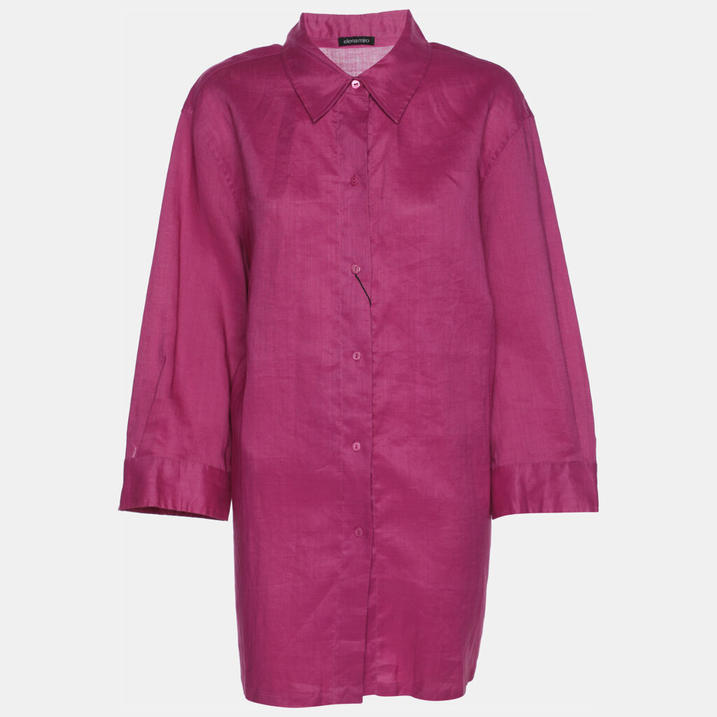 Elena Miro Pink Knit Fabric 3/4 Sleeve Shirt XL Elena Miro Pink Knit Fabric 3/4 Sleeve Shirt XL
