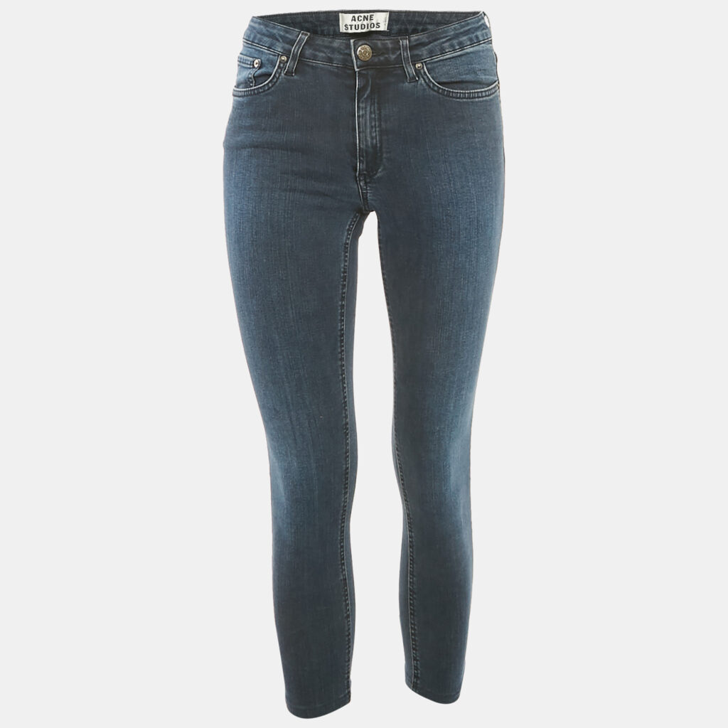Acne Studios Blue Faded Denim Skin 5 Deep Jeans S Waist 26"