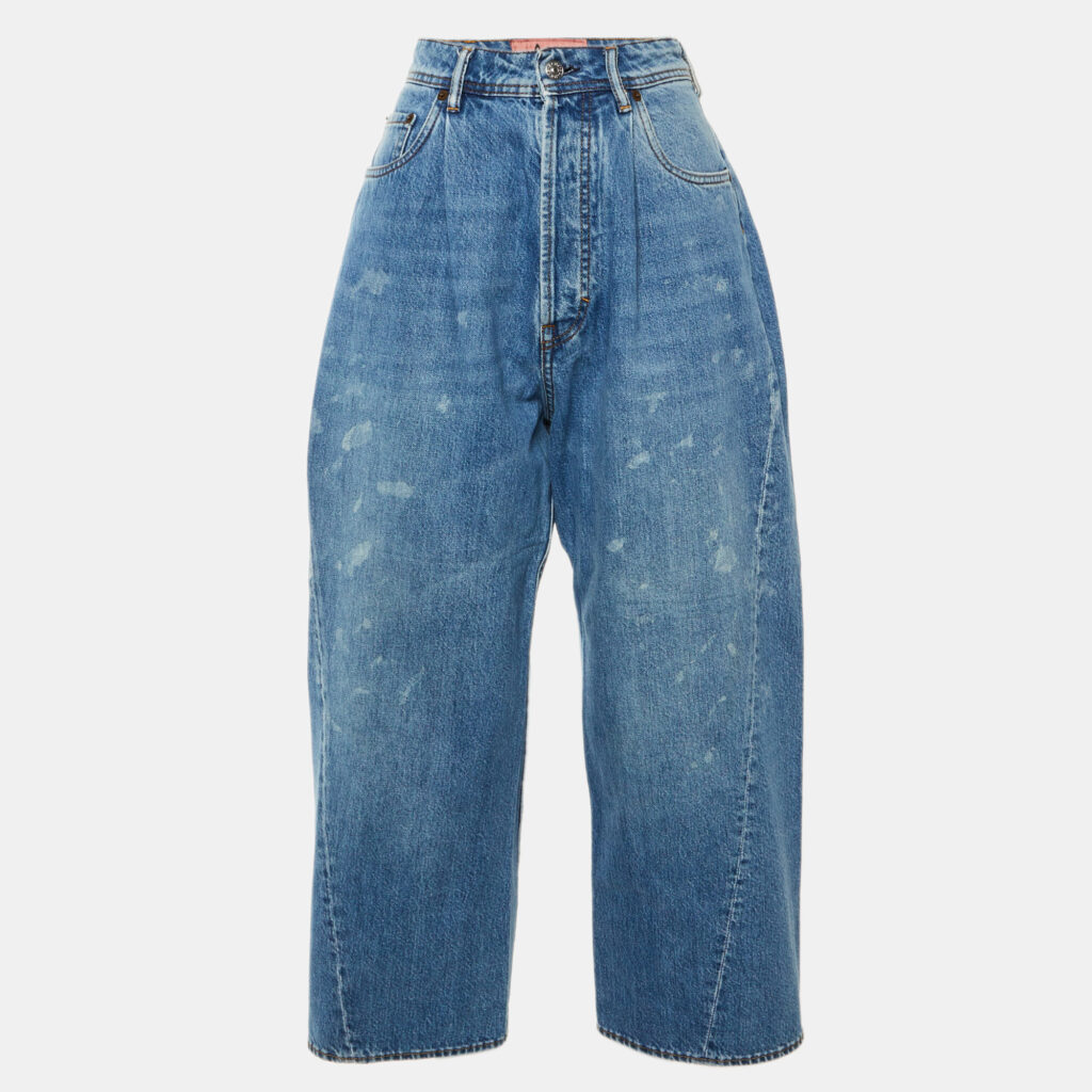 Acne Studios Bla Konst Blue Denim Baggy Fit Jeans XXS/Waist 27" Acne Studios Bla Konst Blue Denim Baggy Fit Jeans XXS/Waist 27"