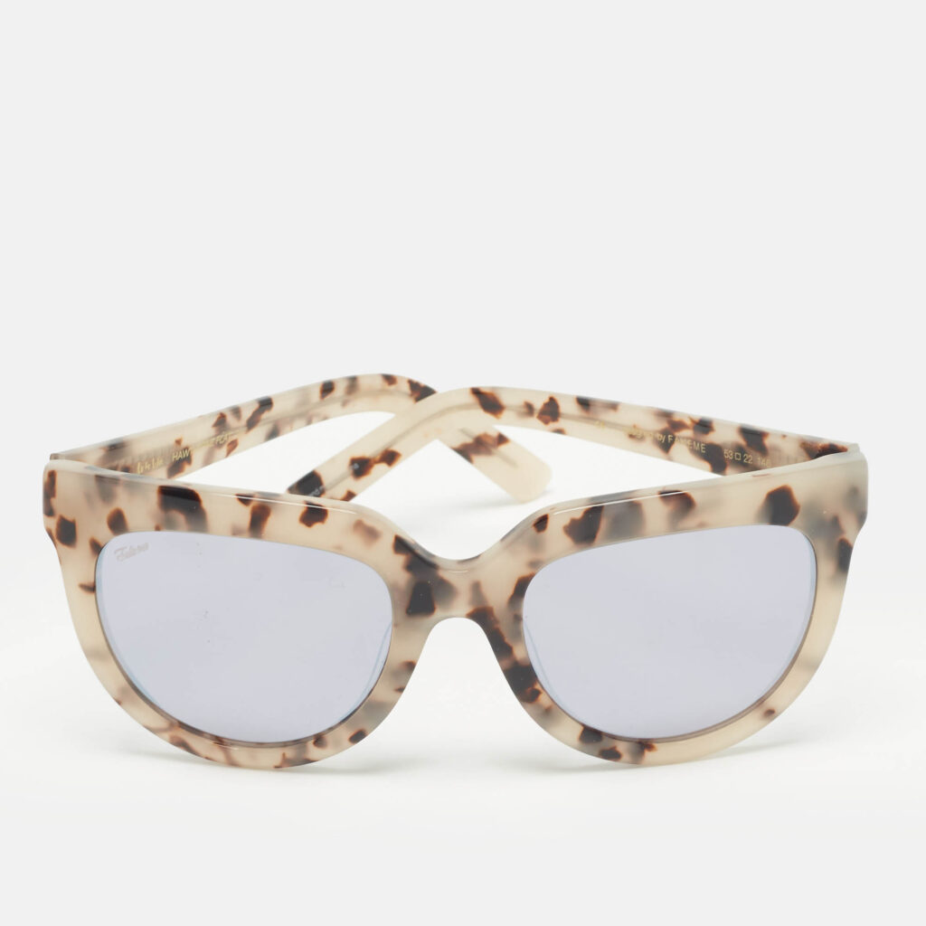 Fakeme Tortoise Beige Mirrored Frame Cat Eye Sunglasses Fakeme Tortoise Beige Mirrored Frame Cat Eye Sunglasses