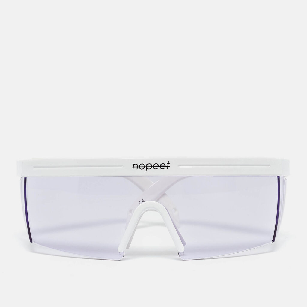 NoPeet White/Purple Haze Shield Sunglasses NoPeet White/Purple Haze Shield Sunglasses