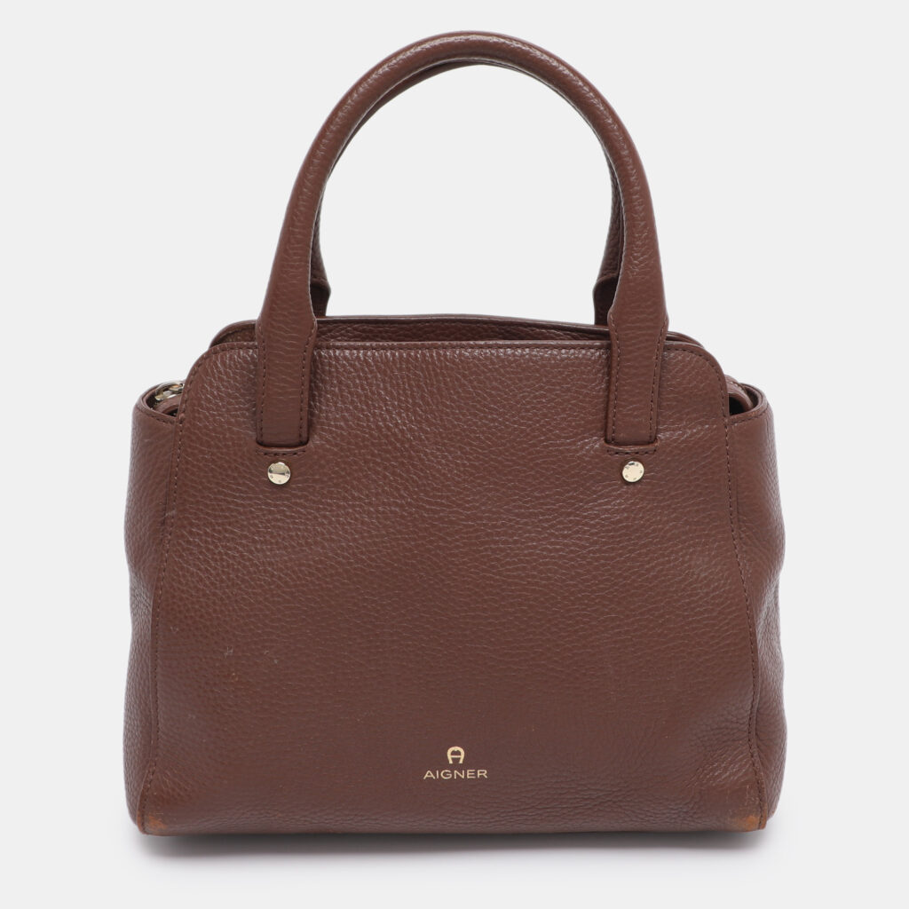 Aigner Brown Leather Satchel Aigner Brown Leather Satchel