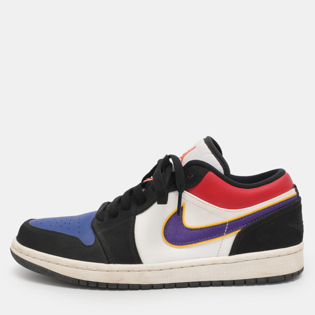 Air Jordans Multicolor Leather Air Jordan 1 SE Lace Up Sneakers Size 40.5